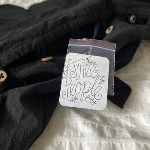 Brand new free people black linen dress